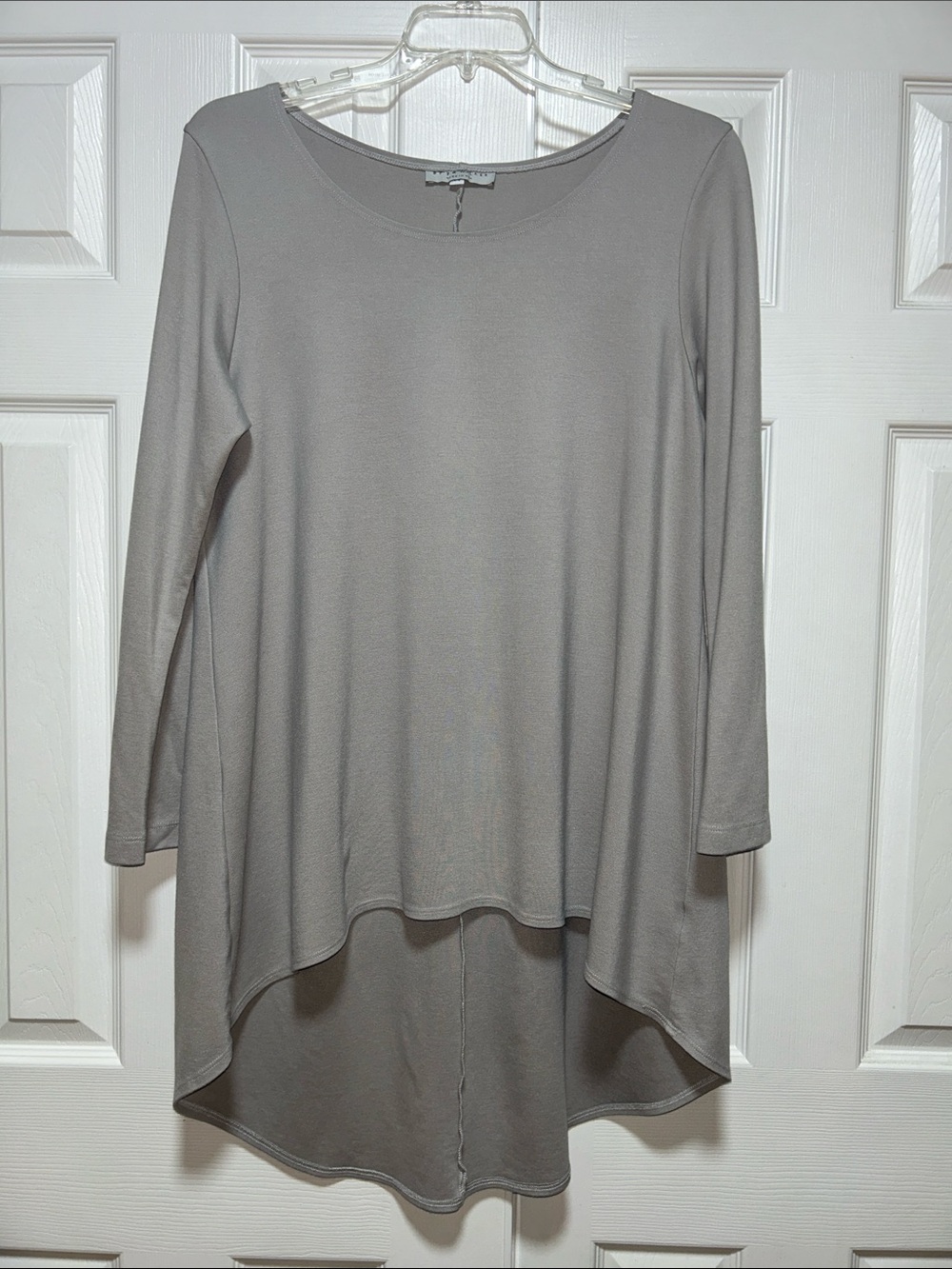 Bryn Walker Tunic Top High Low Modal Jersey Knit Long Sleeve - Size Medium